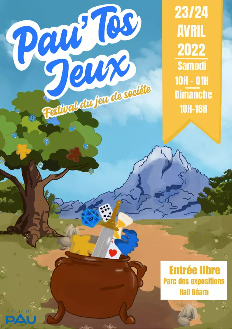Affiche officielle Pau'tos Jeux 2022