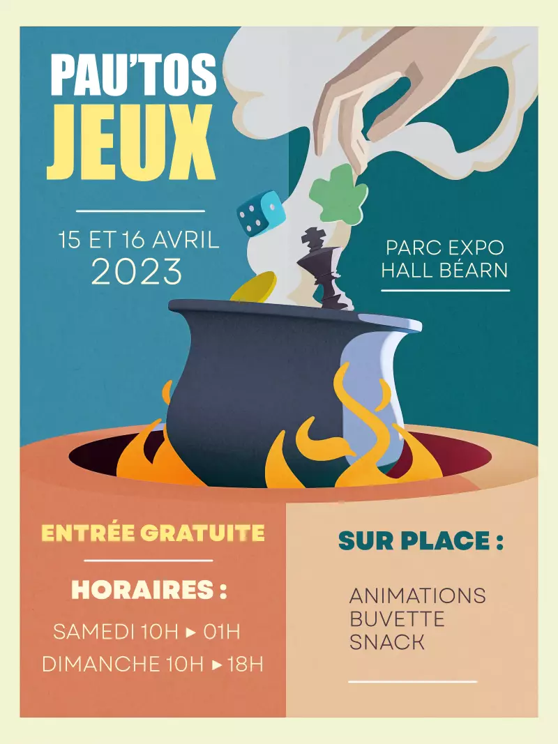 Affiche officielle Pau'tos Jeux 2023
