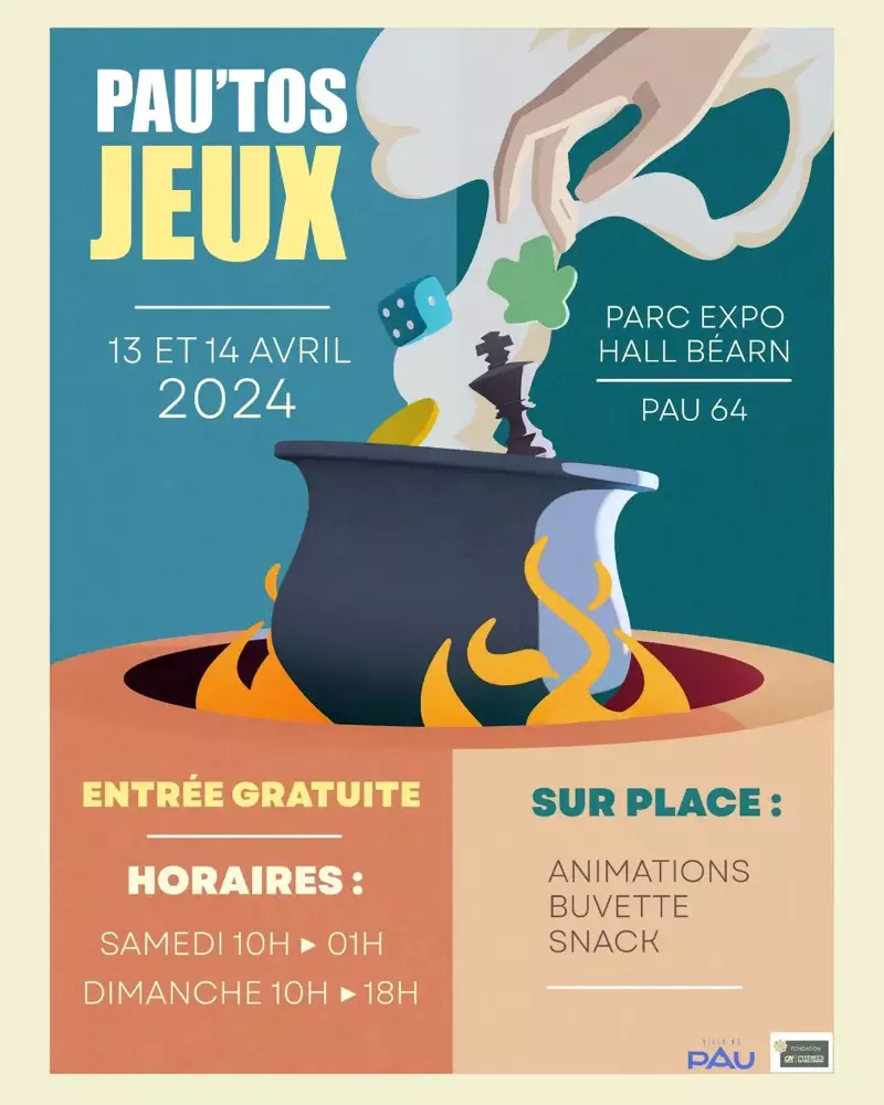 Affiche officielle Pau'tos Jeux 2024