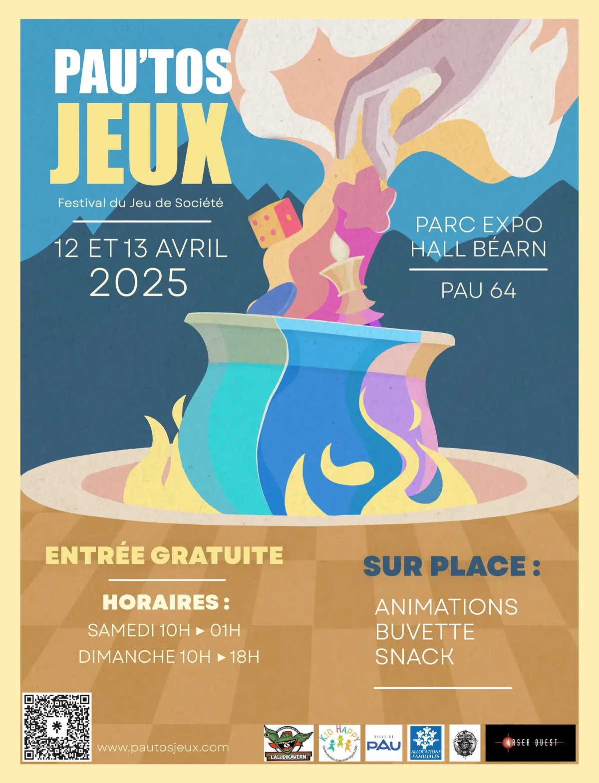 Affiche officielle Pau'tos Jeux 2025