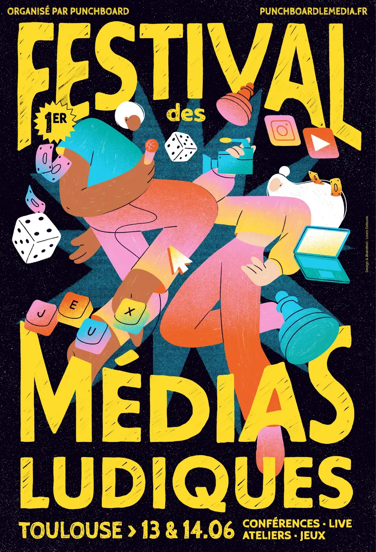 Affiche officielle Festival des Médias Ludiques 2026