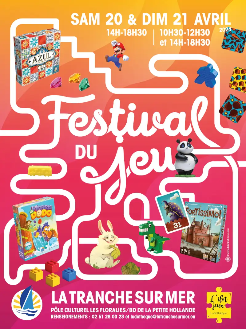 Affiche officielle Festival du jeu 2024