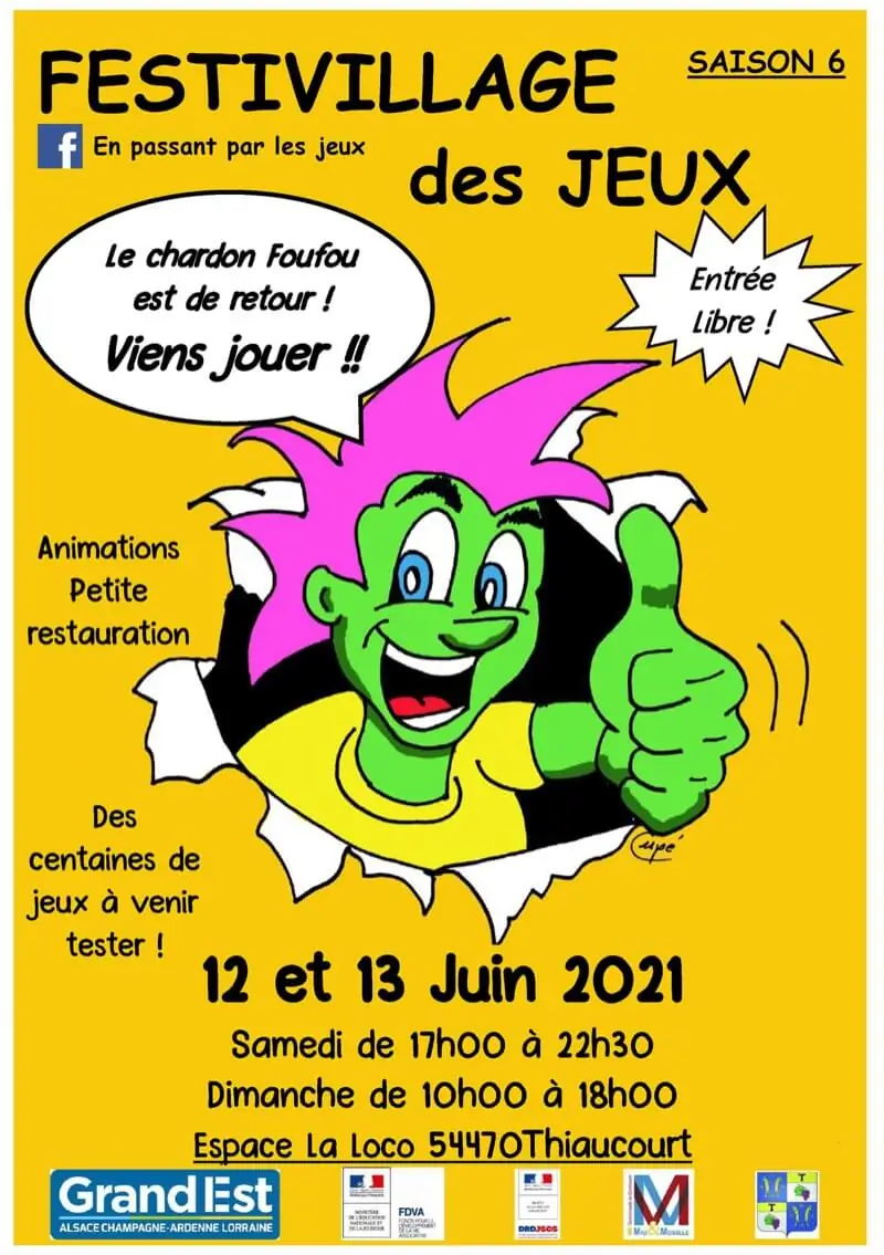 Official poster Festivillage des jeux 2021