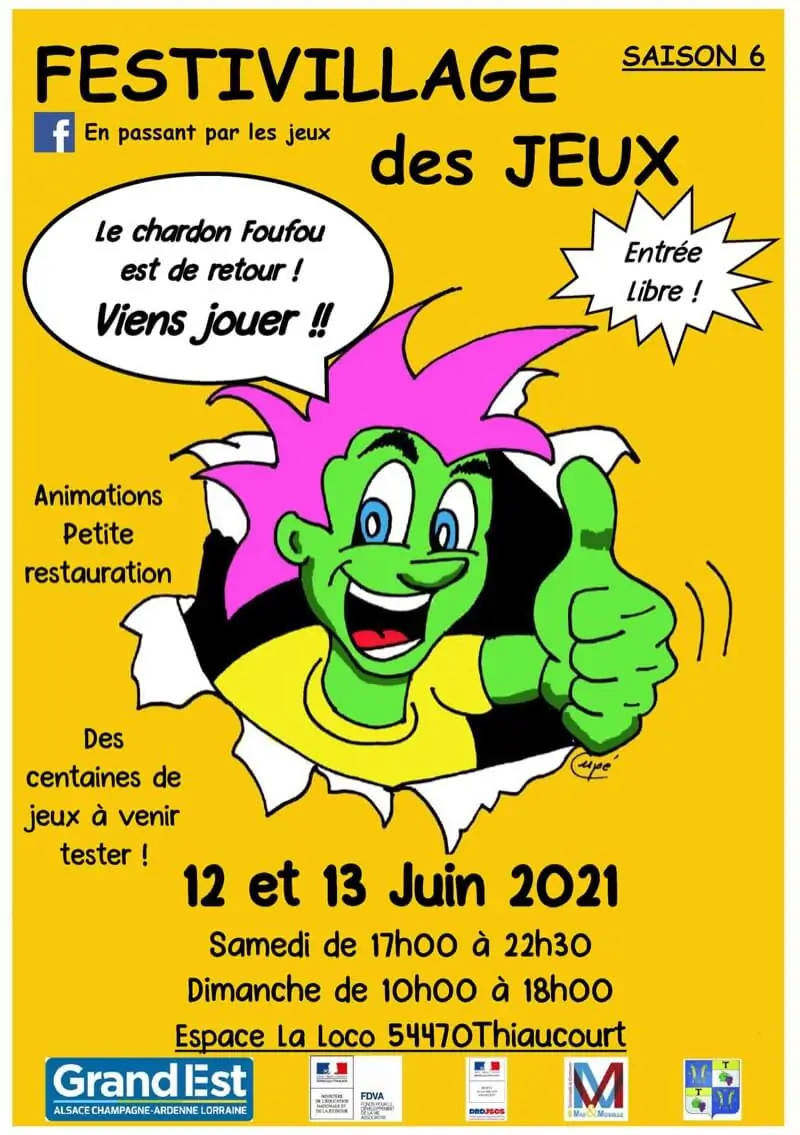 Affiche officielle Festivillage des jeux 2021