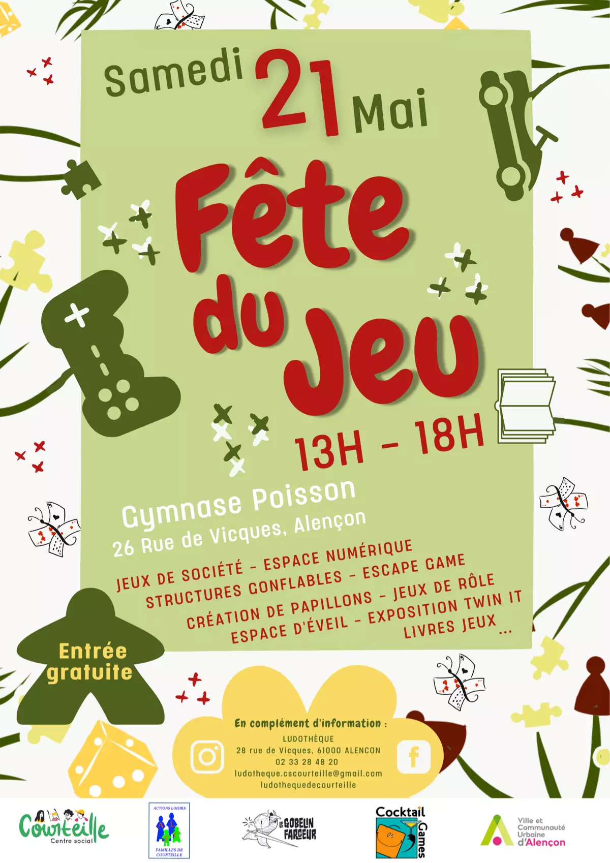 Affiche officielle Fête du Jeu d'Alençon 2022