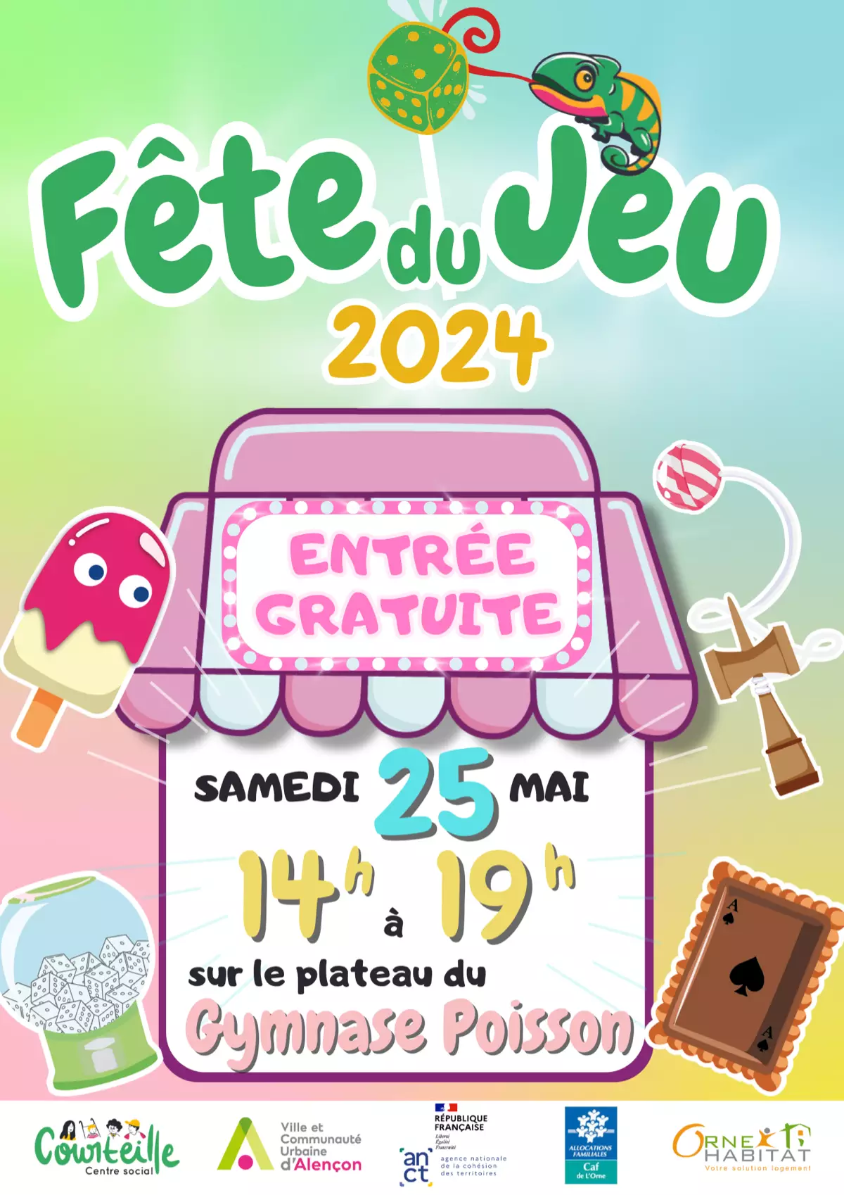 Affiche officielle Fête du Jeu d'Alençon 2024