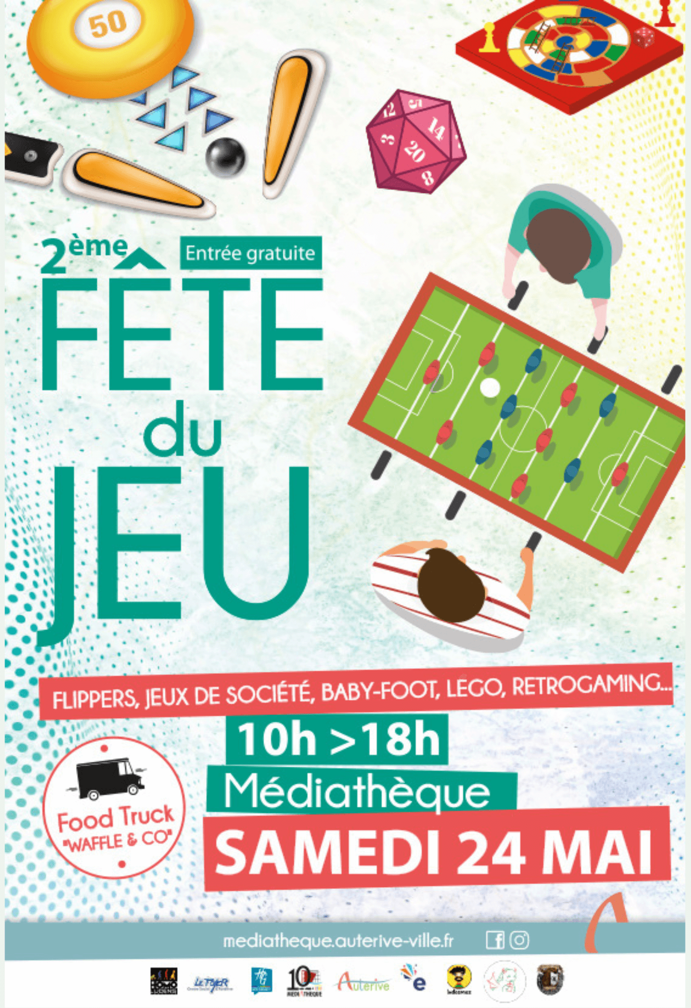 Affiche officielle Fête du jeu d'Auterive 2025