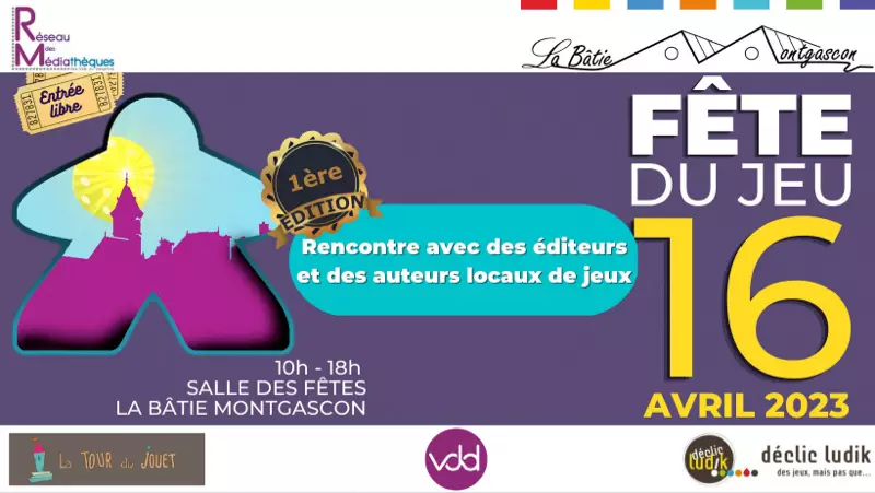 Affiche officielle Fête du jeu 2023