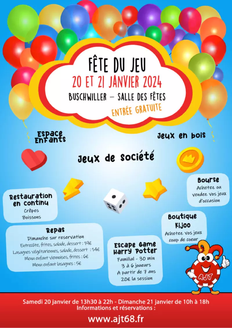 Official poster Fête du jeu Buschwiller 2024