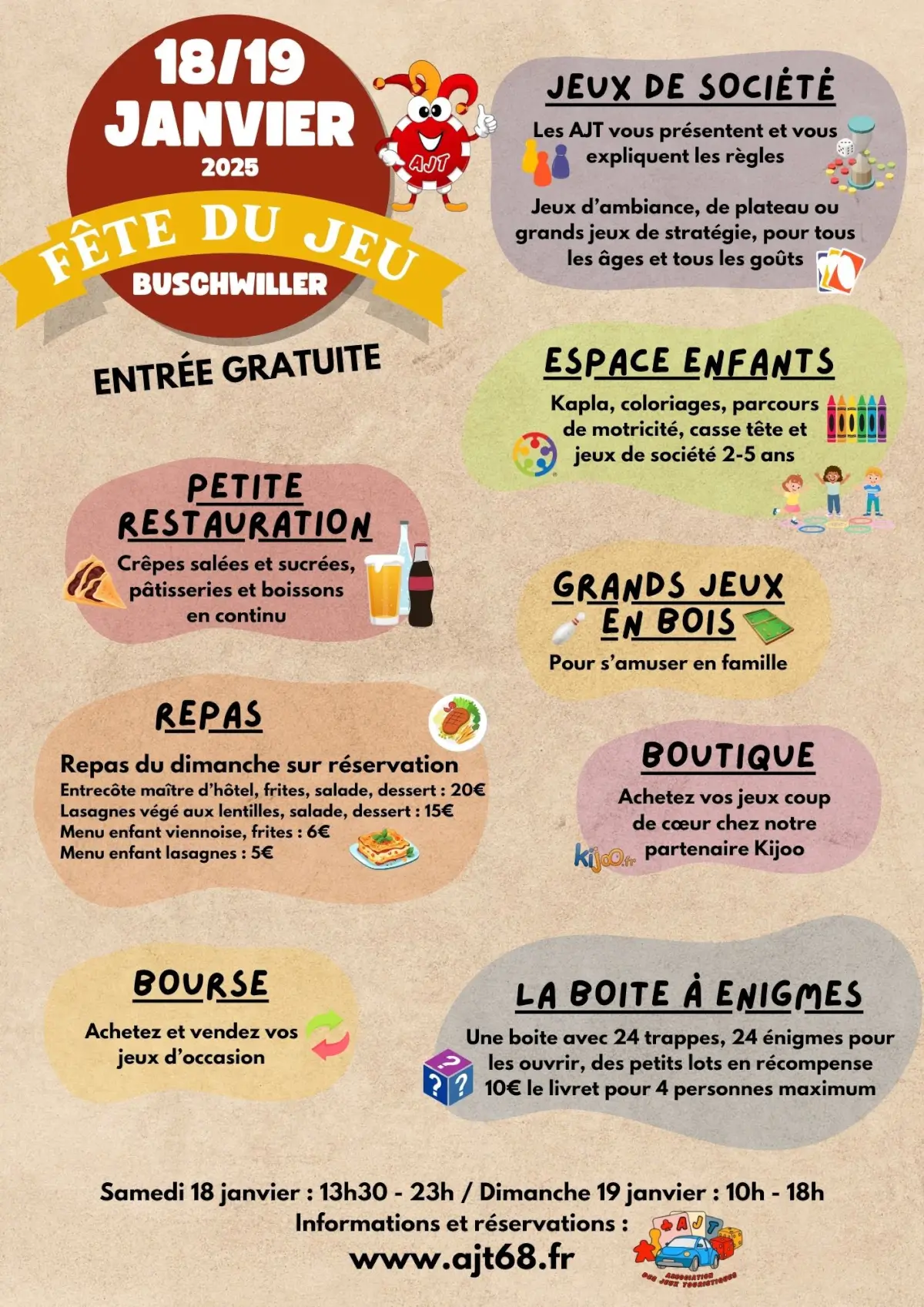 Affiche officielle Fête du jeu Buschwiller 2025