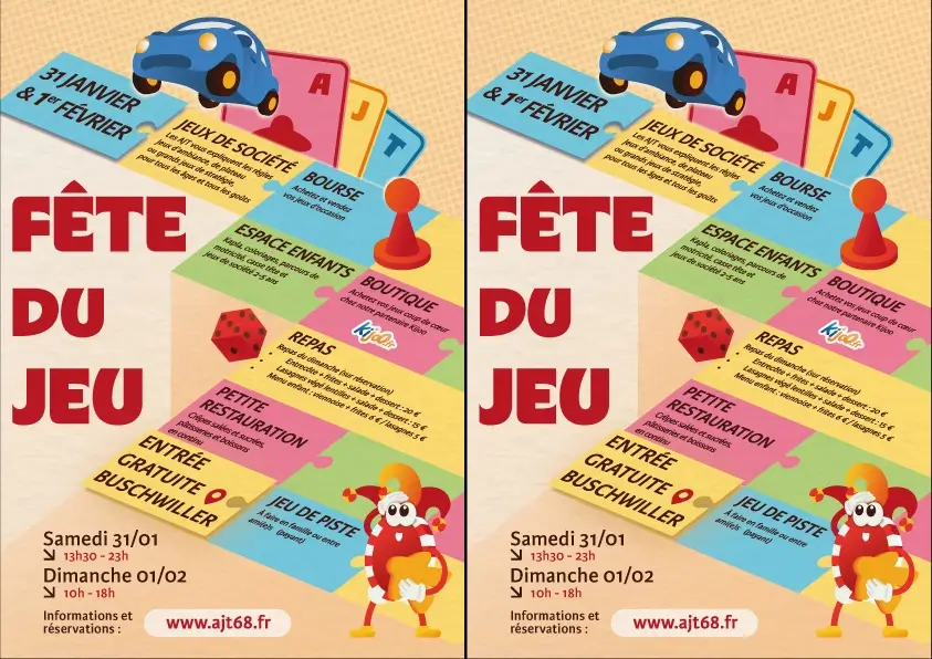 Affiche officielle Fête du jeu Buschwiller 2025