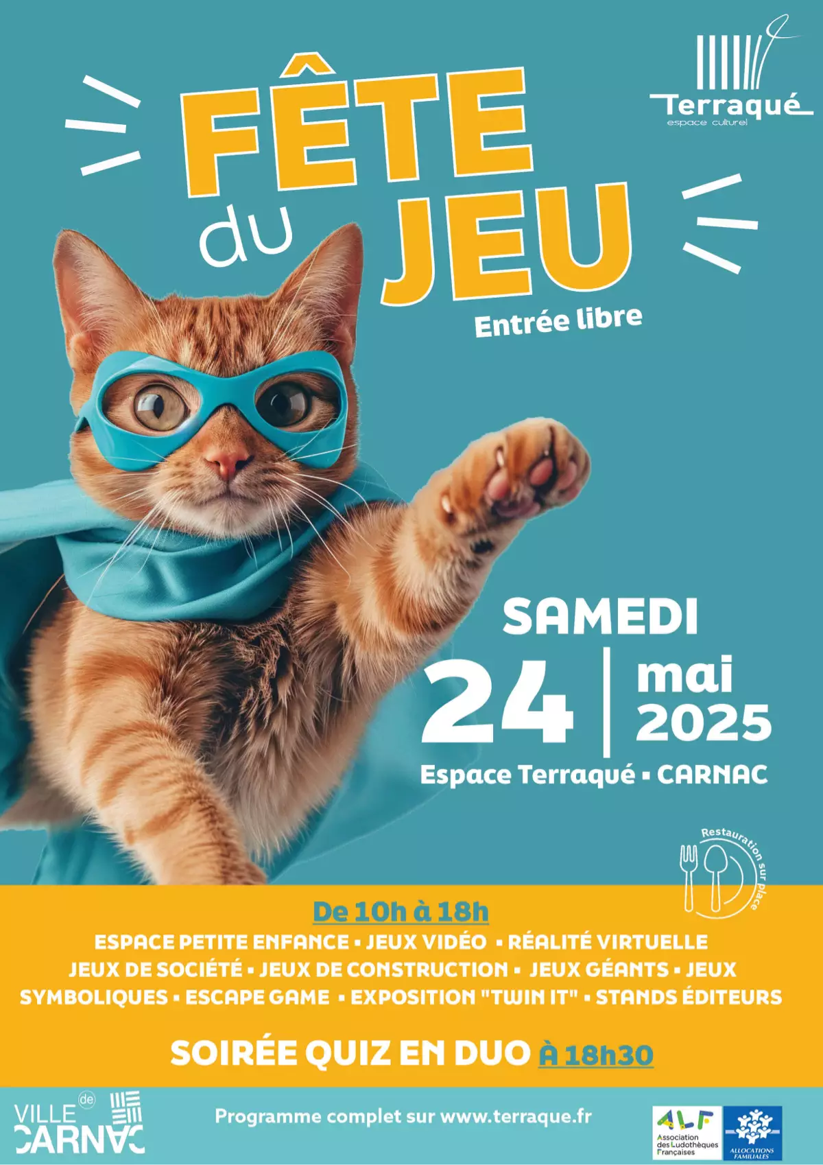 Official poster Fête du jeu de Carnac 2025