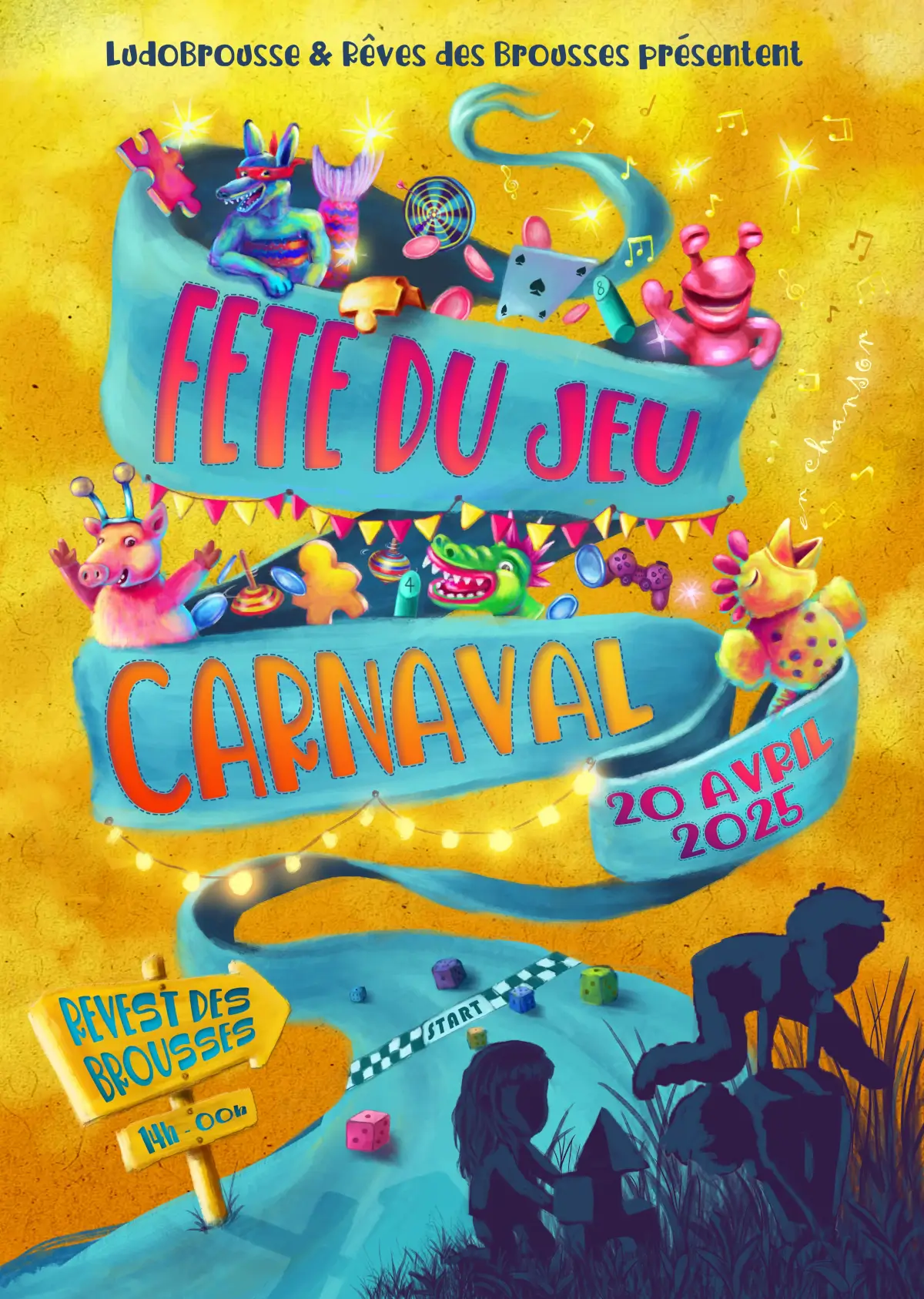Affiche officielle Fête du jeu - Carnaval 2025