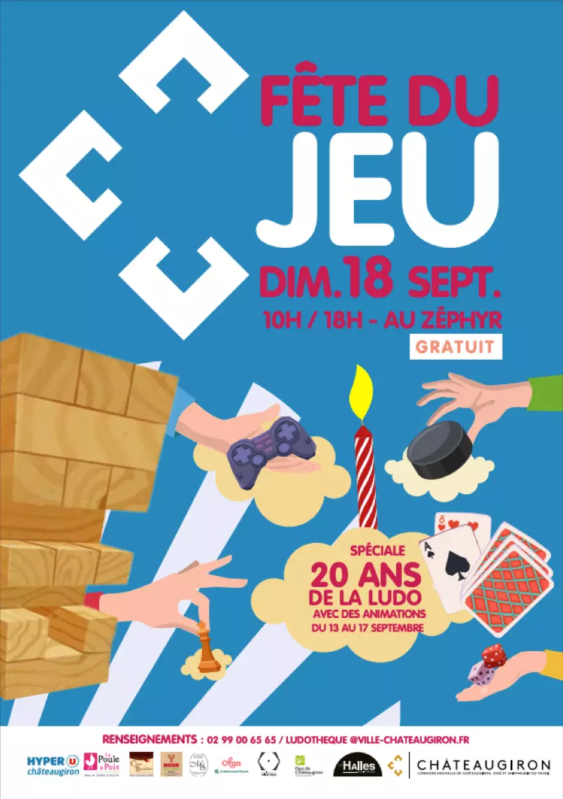 Affiche officielle FÃªte du Jeu de ChÃ¢teaugiron 2022