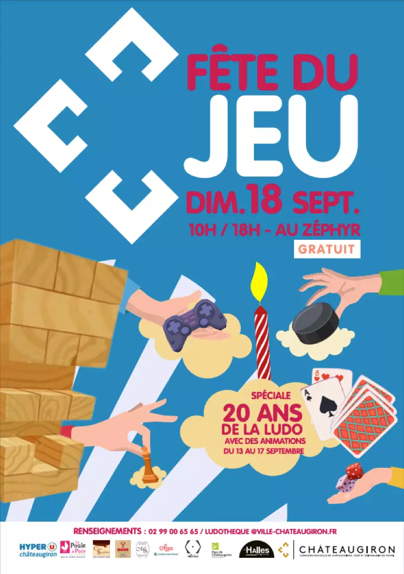 Affiche officielle Fête du Jeu de Châteaugiron 2022