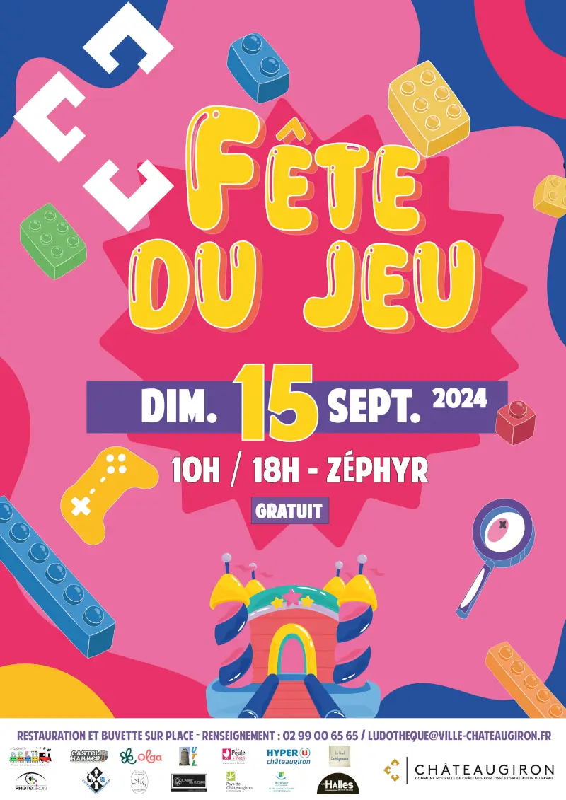Affiche officielle Fête du Jeu de Châteaugiron 2024