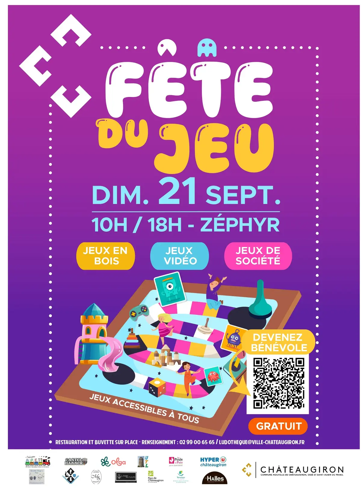 Official poster Fête du Jeu de Châteaugiron 2025