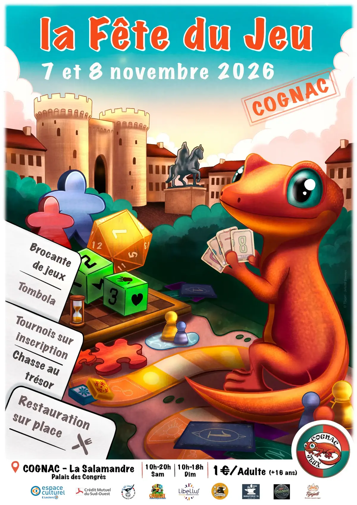Affiche officielle Fête du Jeu de Cognac 2026