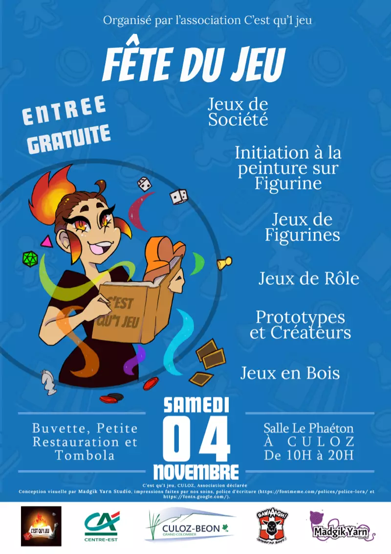 Official poster Fête du jeu de Culoz 2023