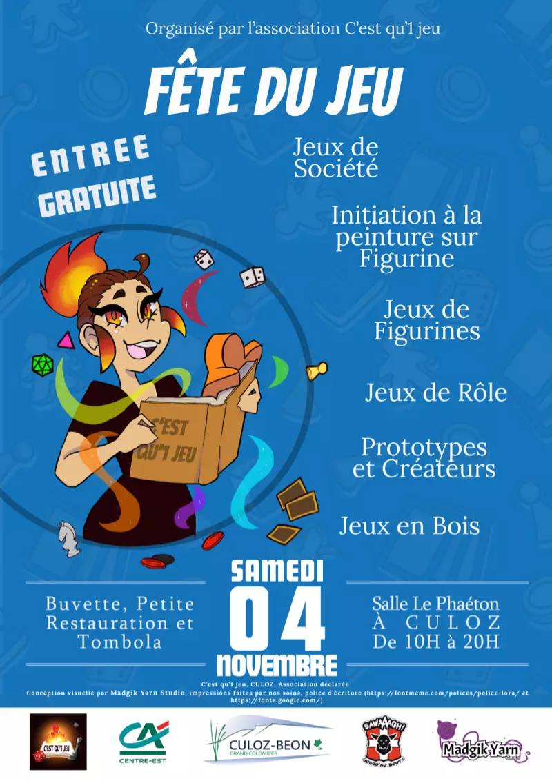 Affiche officielle Fête du jeu de Culoz 2023
