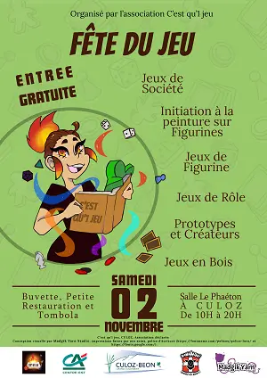Affiche officielle Fête du jeu de Culoz 2024