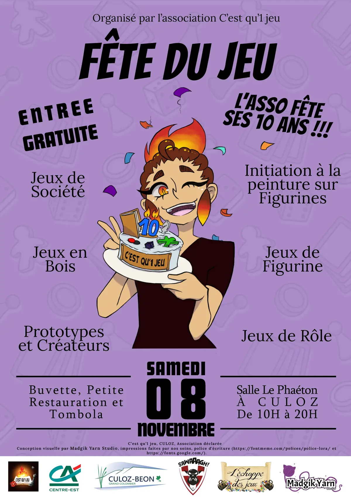 Affiche officielle Fête du jeu de Culoz 2025