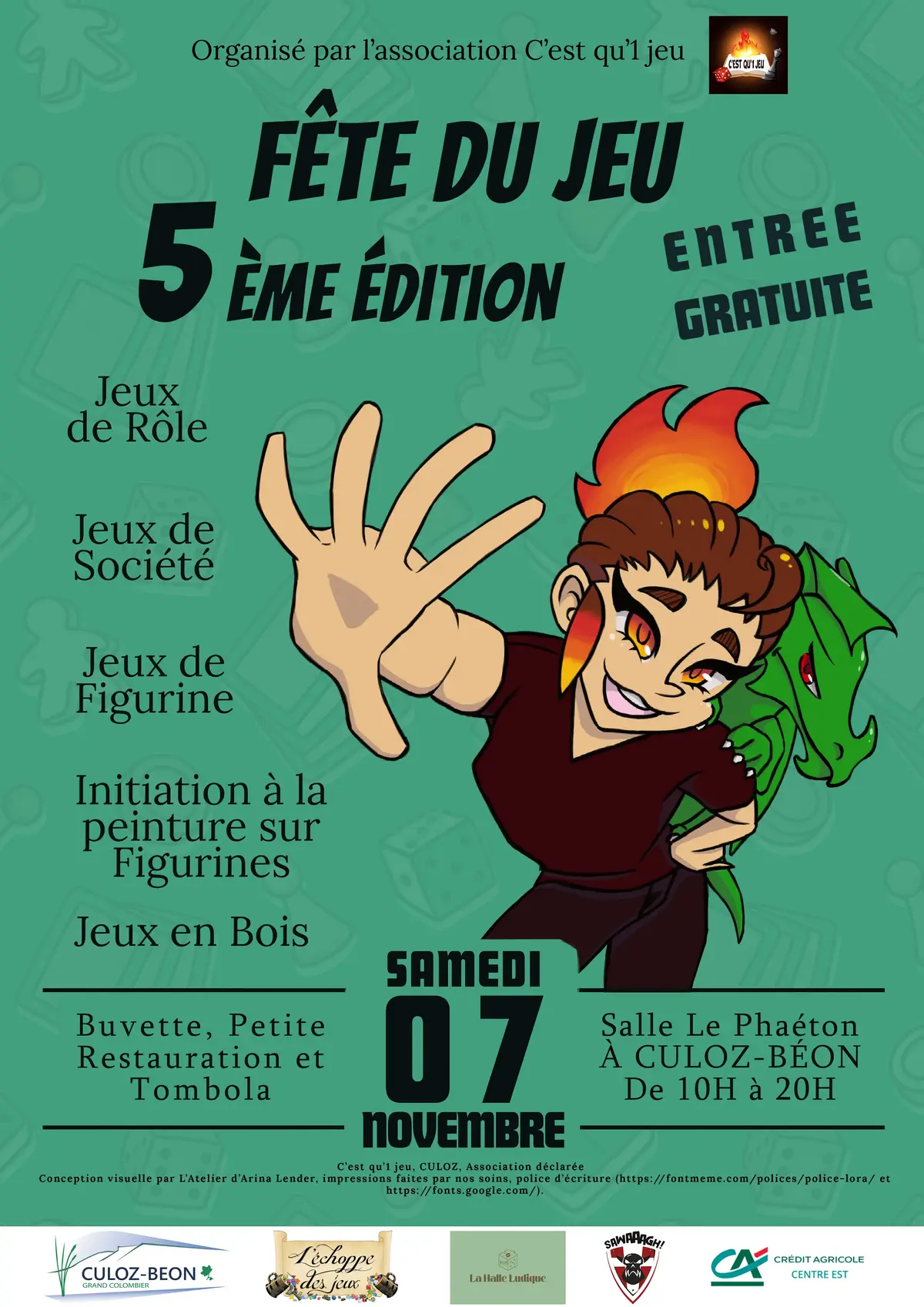 Affiche officielle Fête du jeu de Culoz 2026