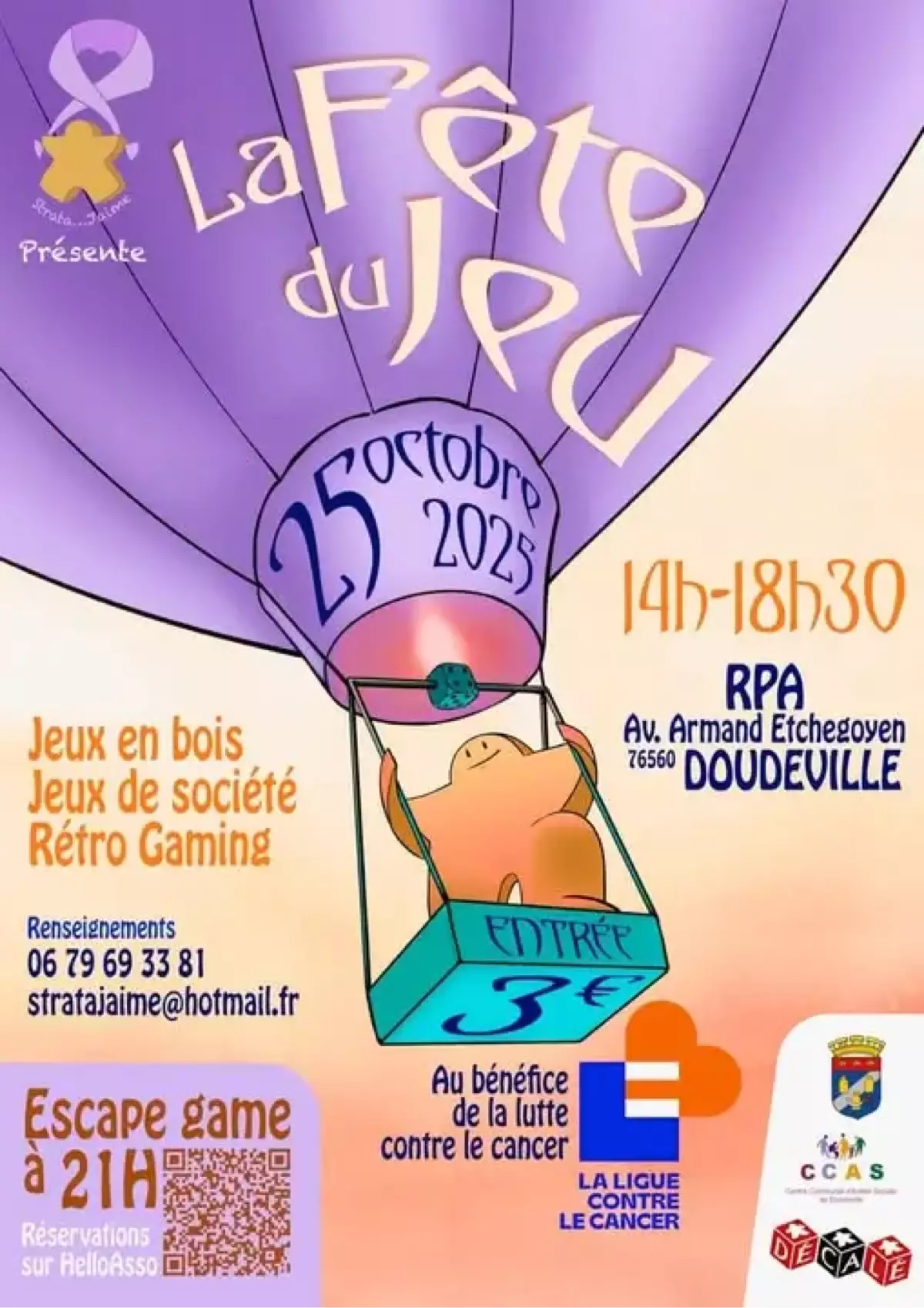 Affiche officielle La Fete du Jeu de Doudeville 2025