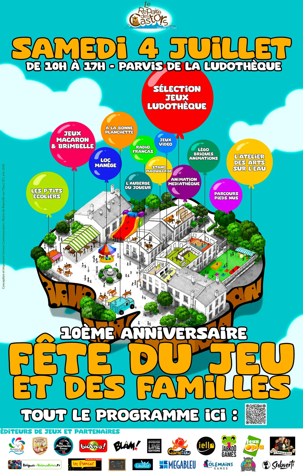 Affiche officielle Fête du jeu et des familles 2026