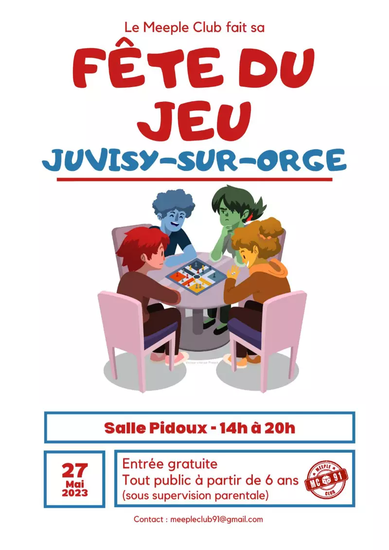 Official poster Fête du jeu Juvisy-sur-Orge 2023