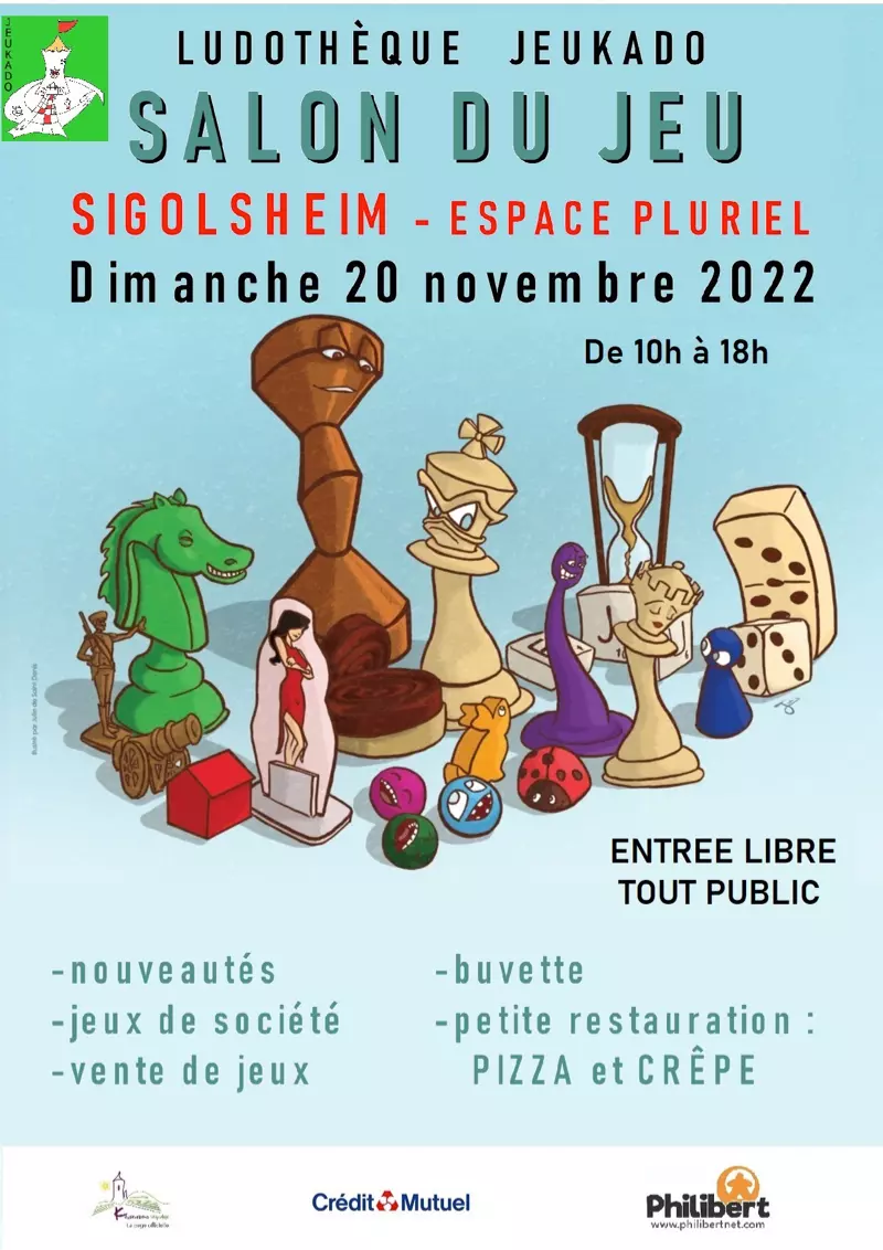 Affiche officielle Salon du jeu 2022