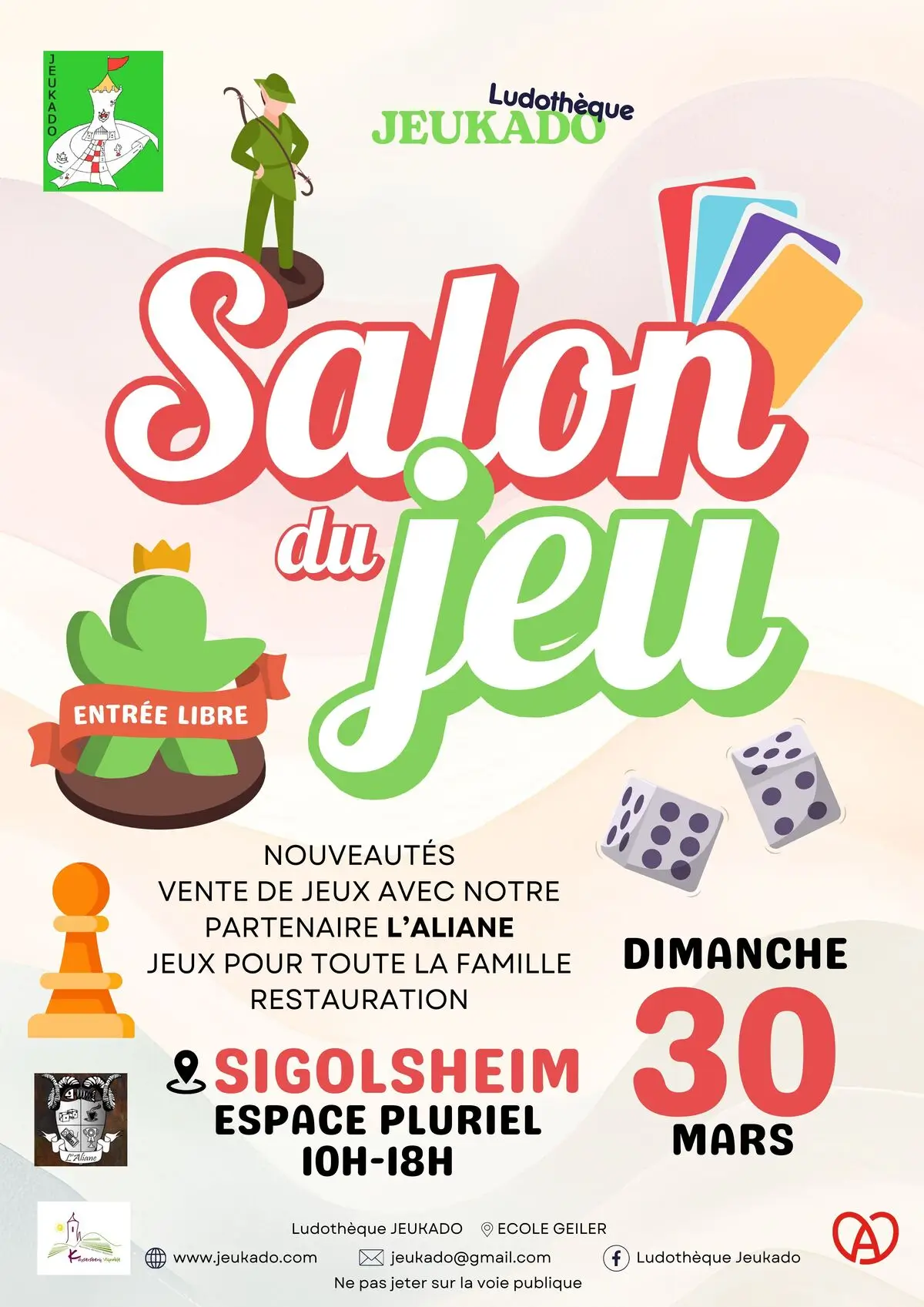Affiche officielle Salon du jeu 2025