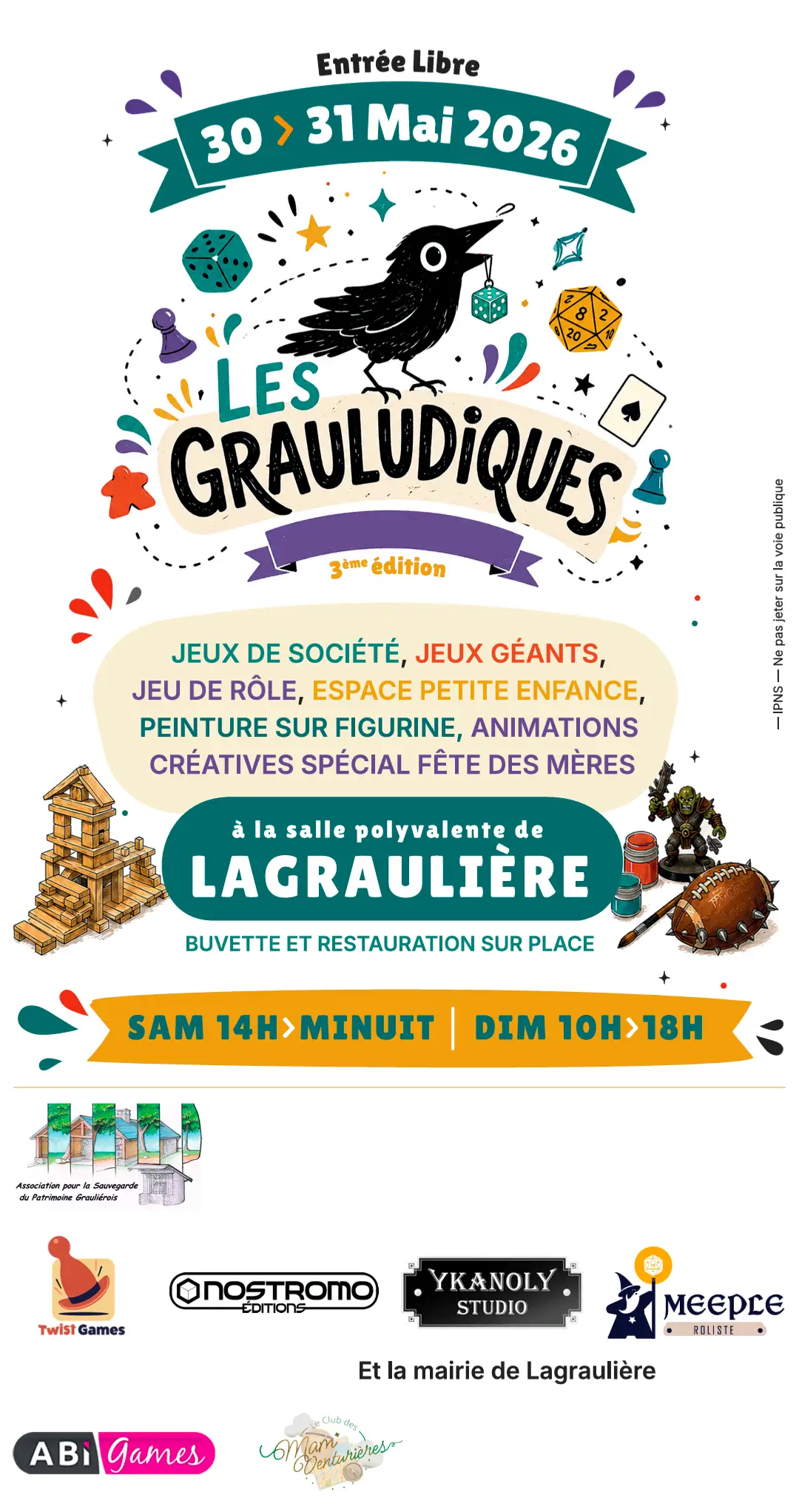 Official poster Fête du jeu de Lagraulière 2026