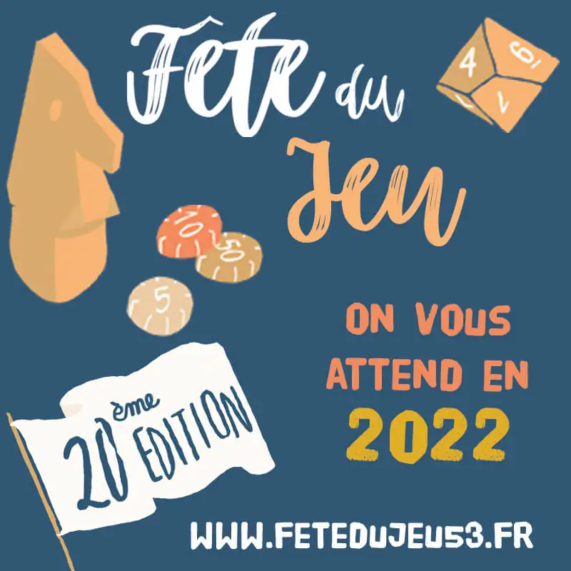 Affiche officielle Fête du jeu Laval 2022