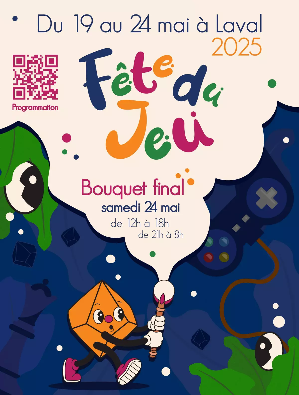 Official poster Fête du jeu Laval 2025