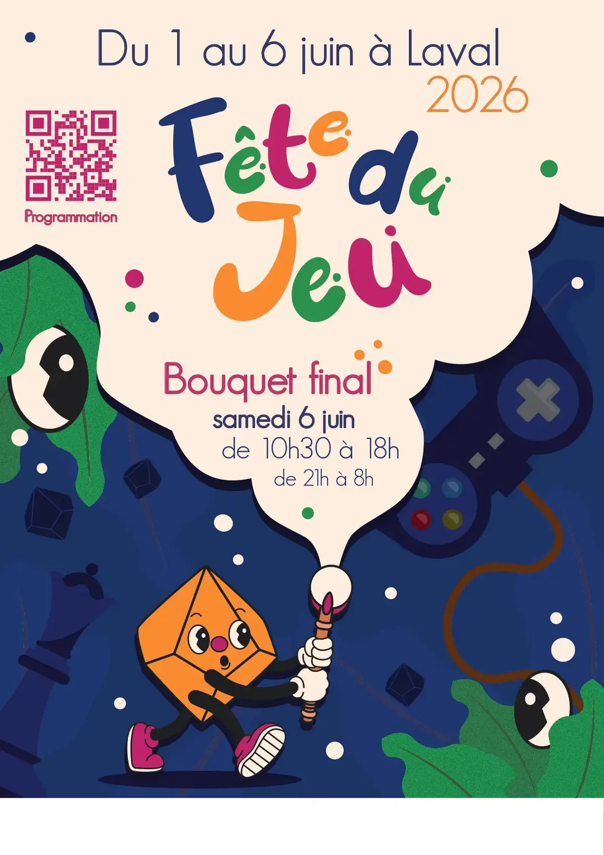 Official poster Fête du jeu Laval 2026