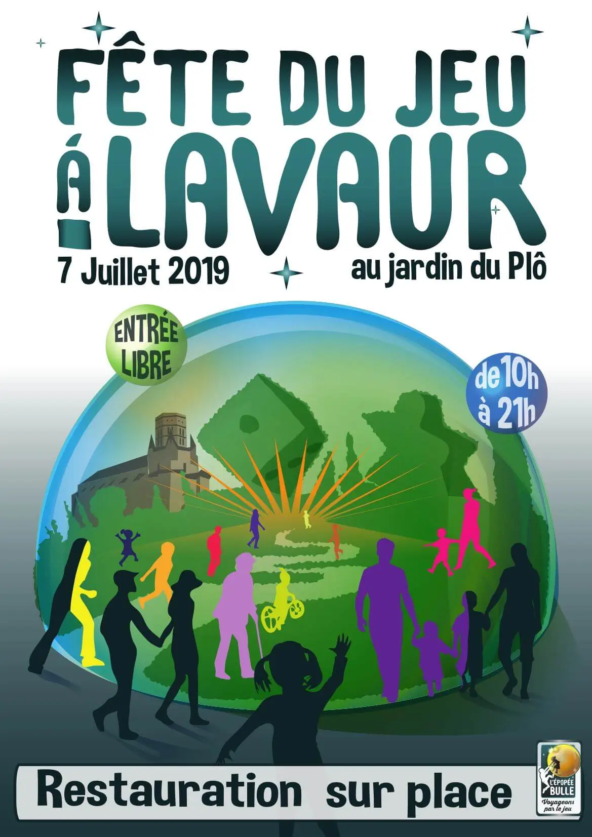 Affiche officielle Fête du jeu à Lavaur 2019