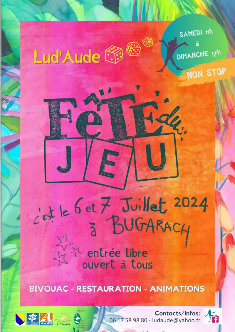 Affiche officielle Fête du Jeu de Lud'Aude 2024
