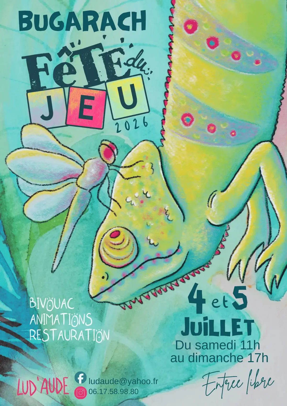 Official poster Fête du Jeu de Lud'Aude 2026