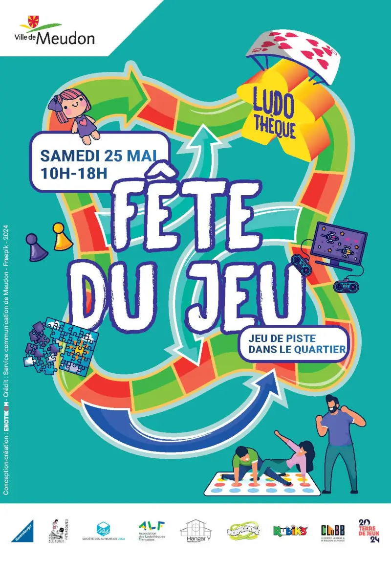 Affiche officielle Fête du Jeu de Meudon 2024