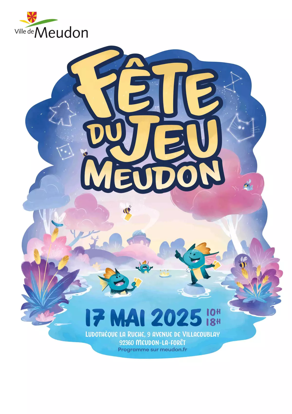 Affiche officielle Fête du Jeu de Meudon 2025