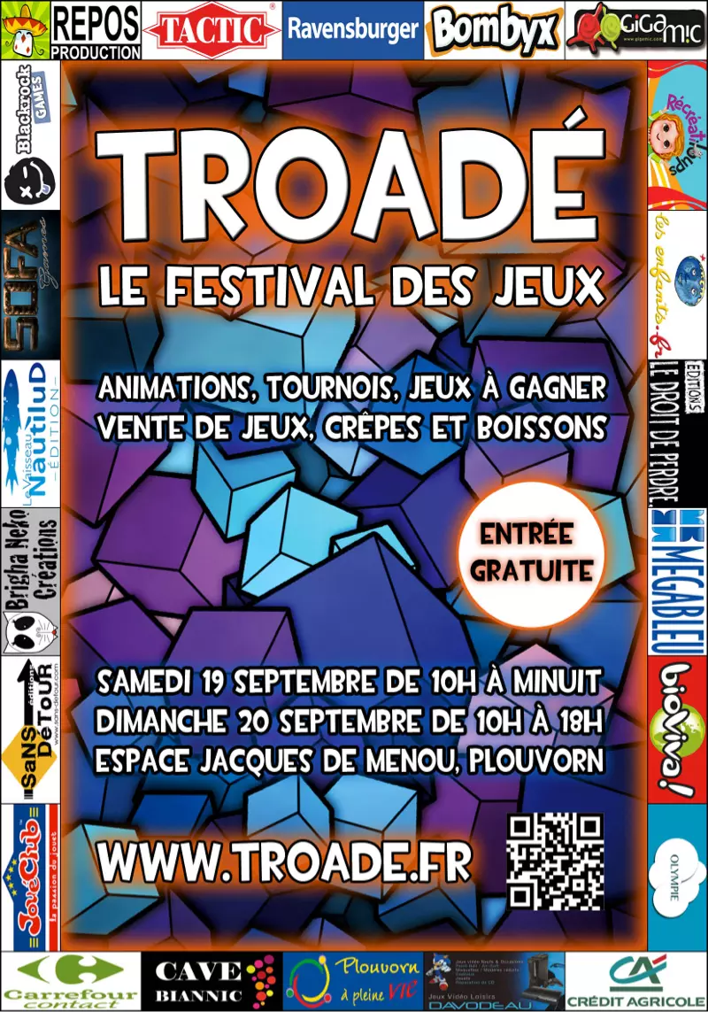 Affiche officielle Fête du jeu Troadé 2015