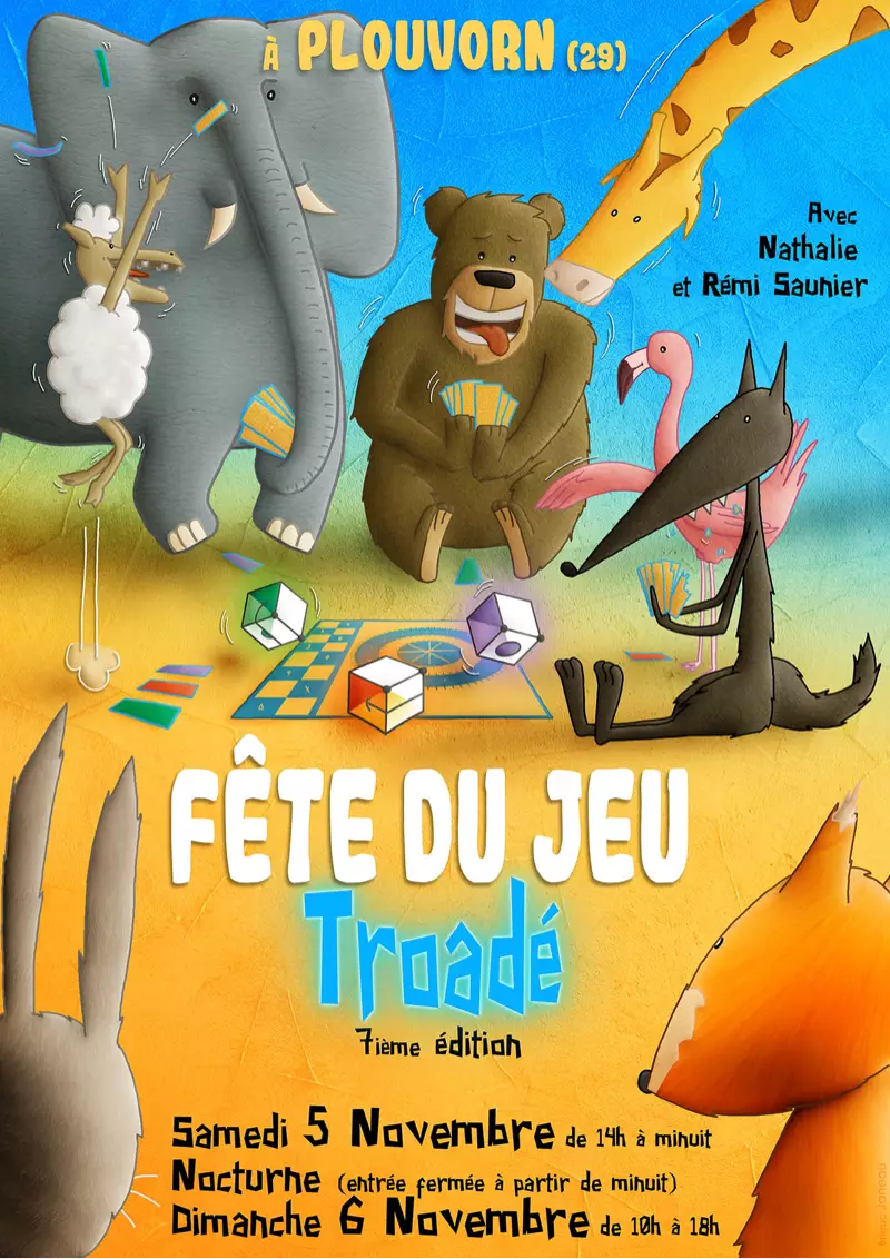 Affiche officielle Fête du jeu Troadé 2022