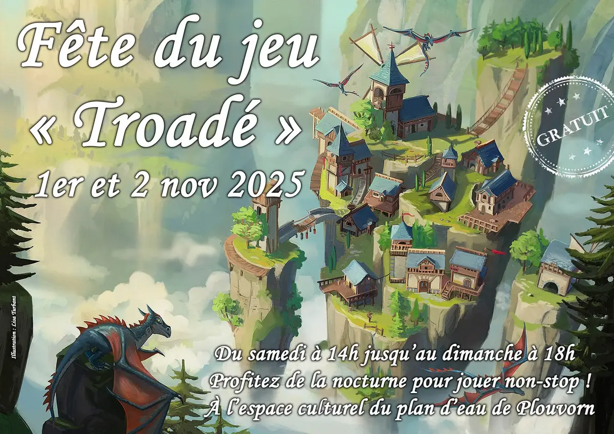 Official poster Fête du jeu Troadé 2025