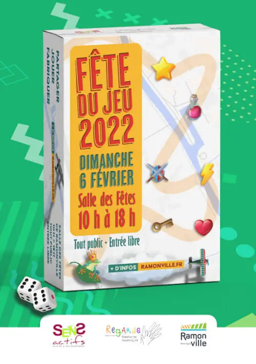 Affiche officielle Fête du Jeu de Ramonville 2022