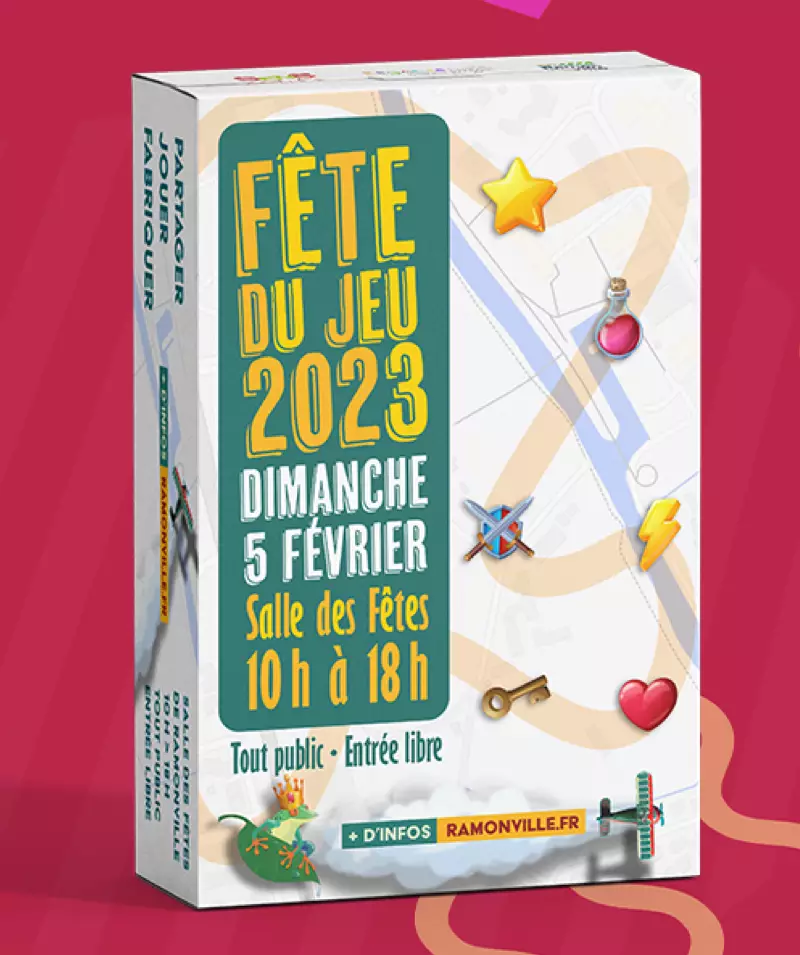 Affiche officielle Fête du Jeu de Ramonville 2023