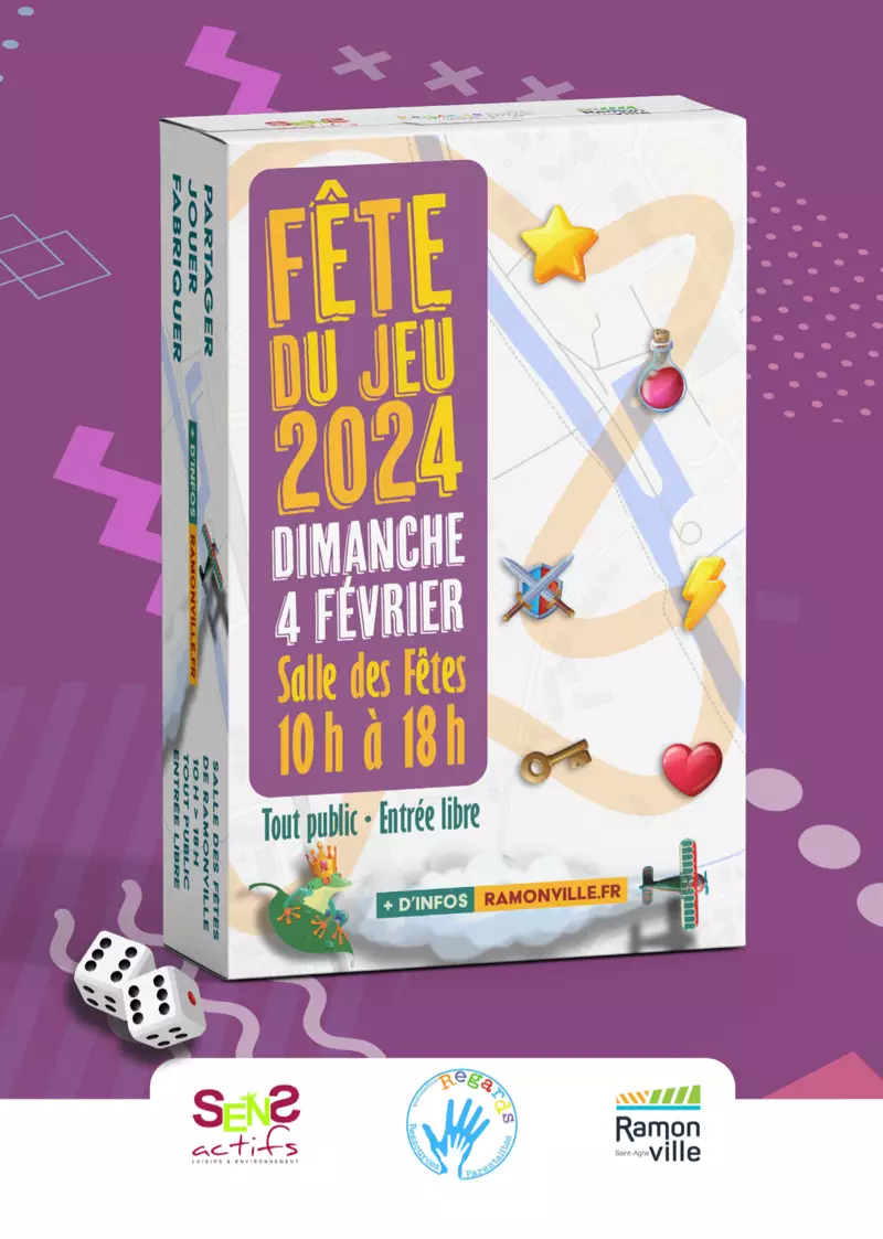 Official poster Fête du Jeu de Ramonville 2024