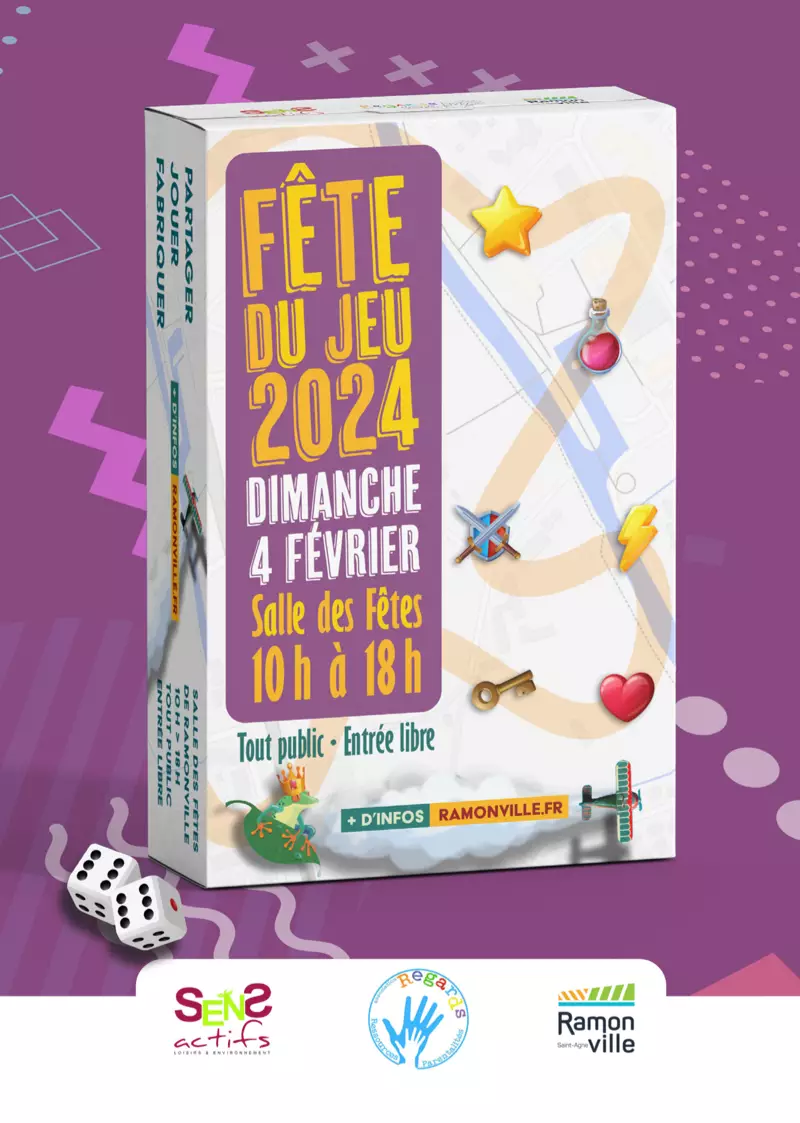 Affiche officielle Fête du Jeu de Ramonville 2024