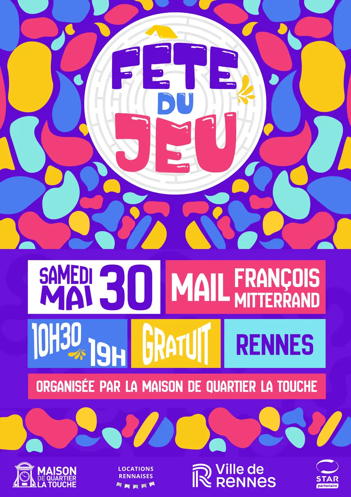 Affiche officielle Fête du Jeu 2026