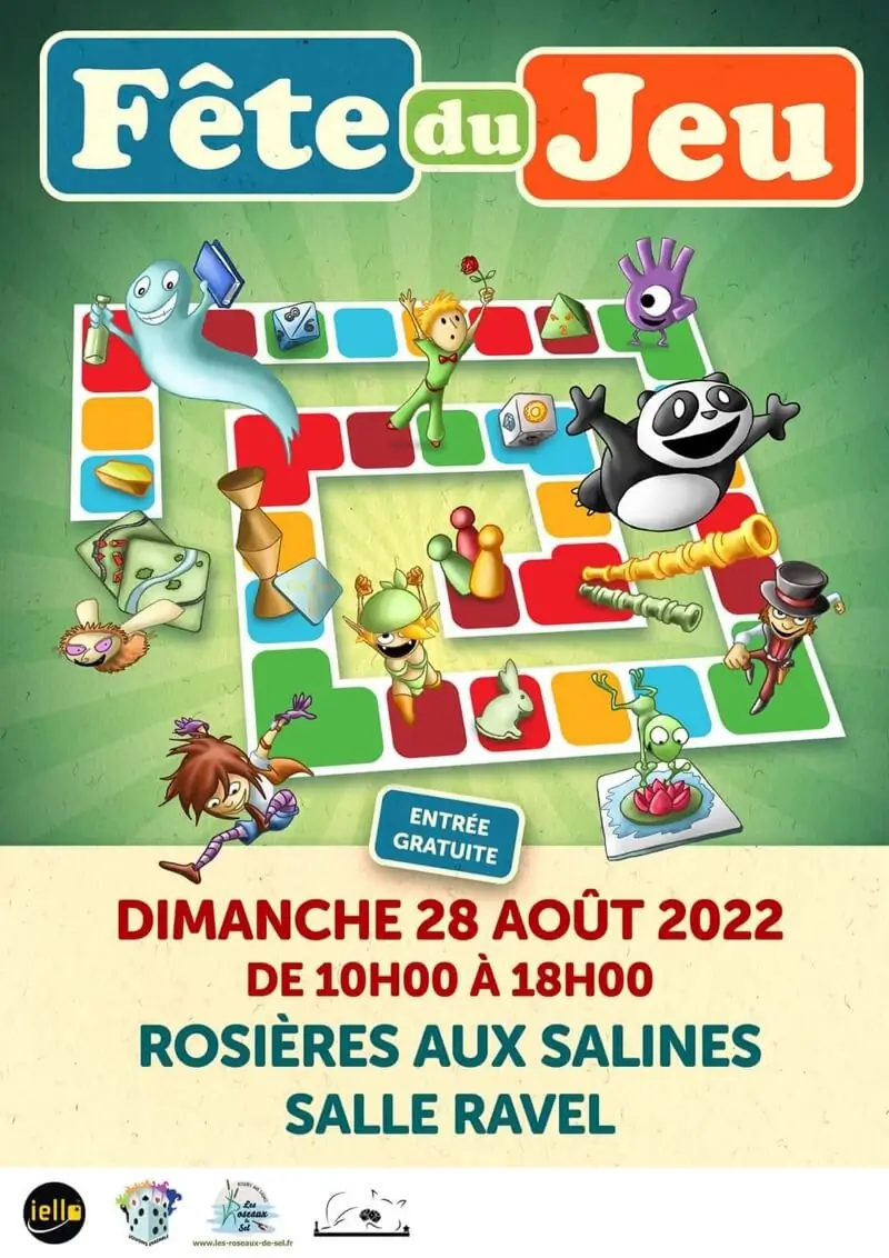 Affiche officielle Fête du Jeu de Rosières-aux-Salines 2022